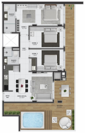 Imagem Apartamento com 2 Quartos à Venda, 146 m² em Ganchos Do Meio - Governador Celso Ramos