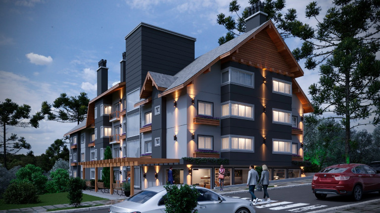 Imagem Apartamento com 2 Quartos à Venda, 68 m² em Moura - Gramado Imagem Apartamento com 2 Quartos à Venda, 68 m² em Moura - Gramado