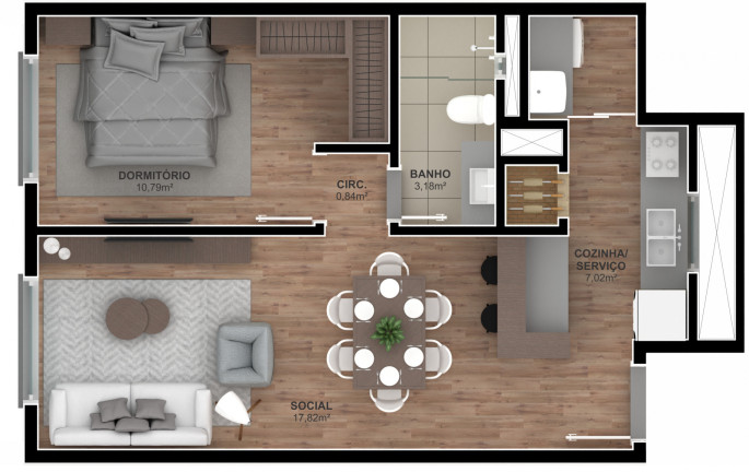 Imagem Apartamento com 2 Quartos à Venda, 71 m² em Carazal - Gramado Imagem Apartamento com 2 Quartos à Venda, 71 m² em Carazal - Gramado