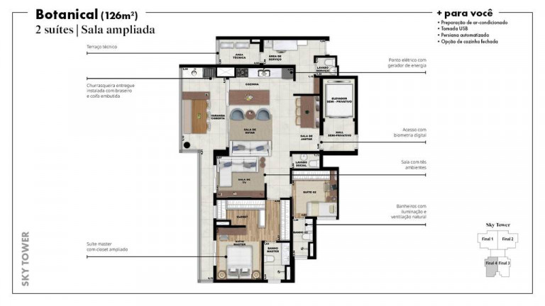 Imagem Apartamento com 4 Quartos à Venda, 187 m² em Vila São Francisco - Osasco