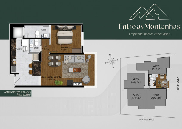 Imagem Apartamento com 2 Quartos à Venda, 83 m² em Moura - Gramado Imagem Apartamento com 2 Quartos à Venda, 83 m² em Moura - Gramado