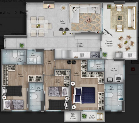 Imagem Apartamento com 3 Quartos à Venda, 127 m² em Forte - Praia Grande Imagem Apartamento com 3 Quartos à Venda, 127 m² em Forte - Praia Grande