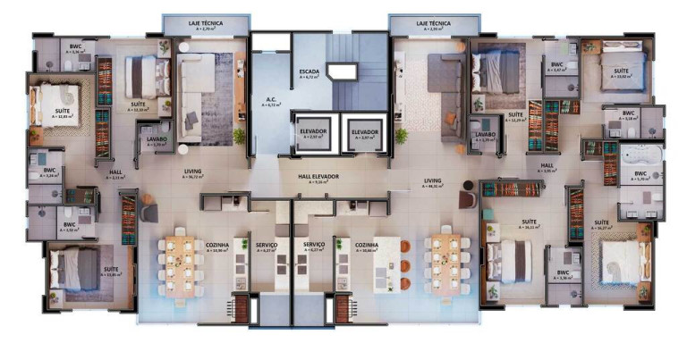 Imagem Apartamento com 3 Quartos à Venda, 122 m² em Centro - Balneário Camboriú