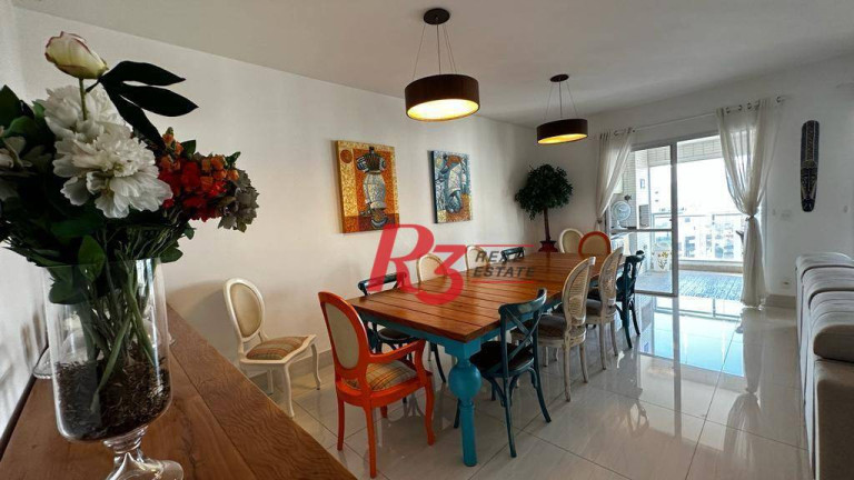 Imagem Apartamento com 3 Quartos para Alugar, 181 m² em Gonzaga - Santos
