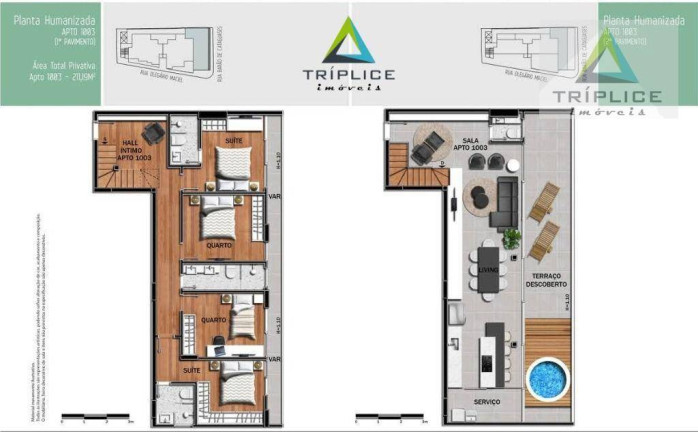 Imagem Cobertura com 4 Quartos à Venda, 276 m² em Santa Helena - Juiz De Fora