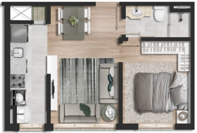 Imagem Apartamento com 2 Quartos à Venda, 67 m² em Mont Serrat - Porto Alegre