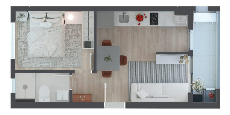 Imagem Imóvel com 1 Quarto à Venda, 42 m² em Portão - Curitiba Imagem Imóvel com 1 Quarto à Venda, 42 m² em Portão - Curitiba