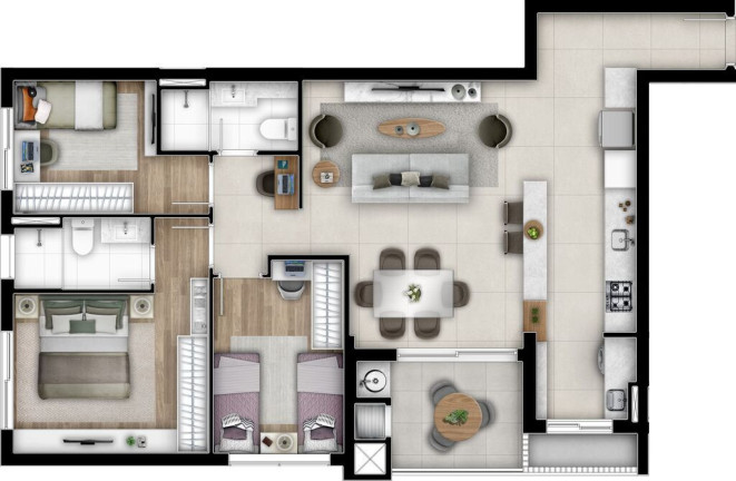 Imagem Apartamento com 3 Quartos à Venda, 88 m² em Cabral - Curitiba