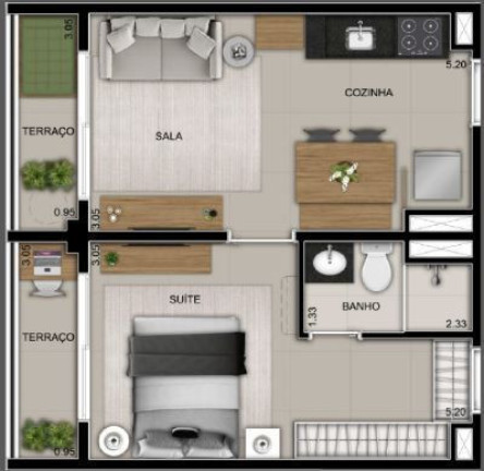 Imagem Apartamento com 1 Quarto à Venda, 19 m² em Bela Vista - São Paulo