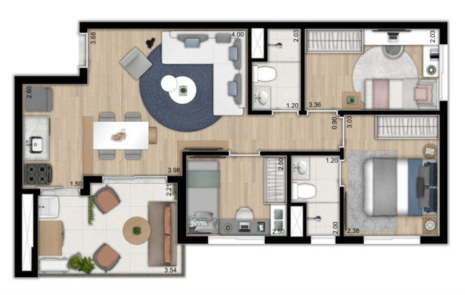 Imagem Apartamento com 3 Quartos à Venda, 59 m² em Ipiranga - São Paulo