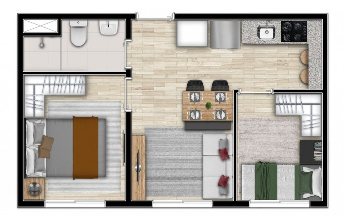Imagem Imóvel com 1 Quarto à Venda, 32 m² em Bela Vista - São Paulo