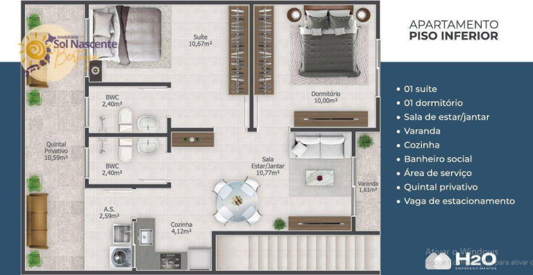 Imagem Apartamento com 2 Quartos à Venda, 55 m² em Centro - Bertioga