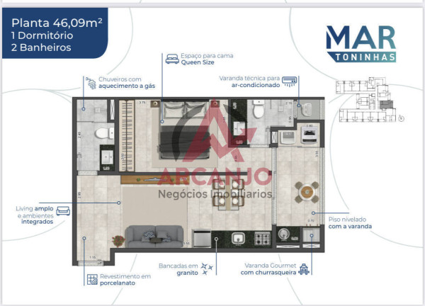 Imagem Apartamento com 2 Quartos à Venda, 76 m² em Toninhas - Ubatuba Imagem Apartamento com 2 Quartos à Venda, 76 m² em Toninhas - Ubatuba