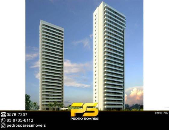 Imagem Apartamento com 3 Quartos à Venda, 1 m² em Altiplano Cabo Branco - João Pessoa