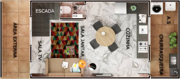 Imagem Casa com 2 Quartos à Venda, 48 m² em Vila Caicara - Praia Grande Imagem Casa com 2 Quartos à Venda, 48 m² em Vila Caicara - Praia Grande