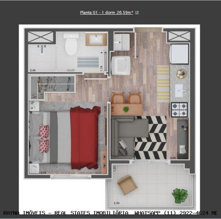 Imagem Apartamento à Venda, 26 m² em Vila Carrão - São Paulo