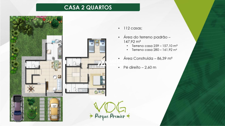 Casa de Condomínio com 2 Quartos à Venda, 86 m² em Primavera - Vitória Da Conquista