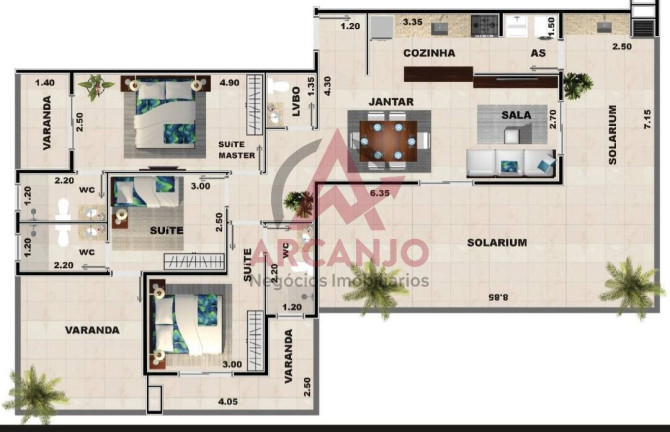 Imagem Apartamento com 2 Quartos à Venda, 61 m² em Praia Grande - Ubatuba