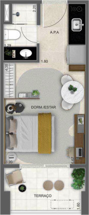 Imagem Imóvel com 1 Quarto à Venda, 28 m² em Chácara Santo Antônio (zona Sul) - São Paulo