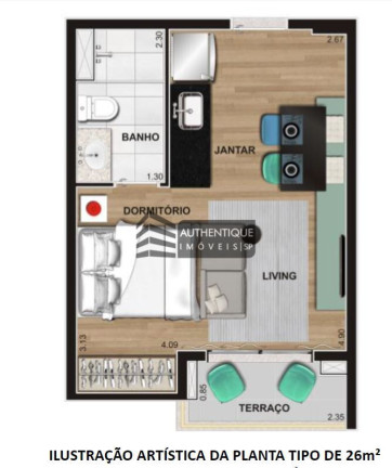 Imagem Apartamento com 1 Quarto à Venda, 26 m² em Santa Cecília - São Paulo Imagem Apartamento com 1 Quarto à Venda, 26 m² em Santa Cecília - São Paulo