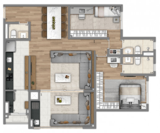 Imagem Cobertura com 3 Quartos à Venda, 192 m² em Jardim Itamarati - Campinas