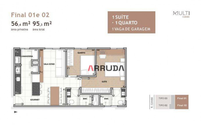 Imagem Apartamento com 2 Quartos à Venda, 58 m² em Ciro Nardi - Cascavel Imagem Apartamento com 2 Quartos à Venda, 58 m² em Ciro Nardi - Cascavel