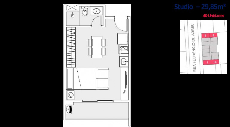 Imagem Imóvel com 1 Quarto à Venda, 23 m² em Centro - São Paulo