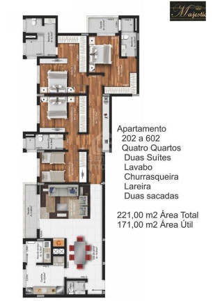 Imagem Cobertura com 4 Quartos à Venda, 343 m² em Nossa Senhora Das Dores - Santa Maria Imagem Cobertura com 4 Quartos à Venda, 343 m² em Nossa Senhora Das Dores - Santa Maria
