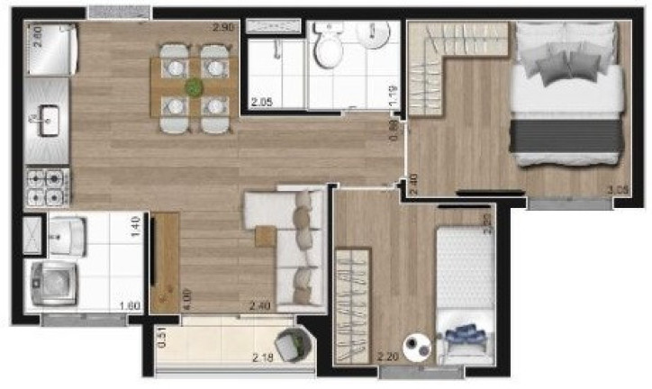 Imagem Apartamento com 2 Quartos à Venda, 48 m² em Barra Funda - São Paulo