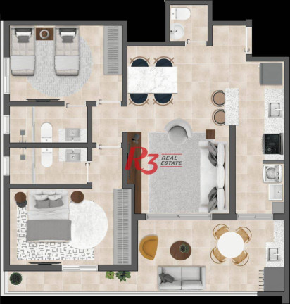 Imagem Apartamento com 2 Quartos à Venda, 81 m² em Boqueirão - Santos