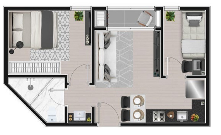 Imagem Apartamento com 2 Quartos à Venda, 35 m² em Cidade Industrial - Curitiba Imagem Apartamento com 2 Quartos à Venda, 35 m² em Cidade Industrial - Curitiba