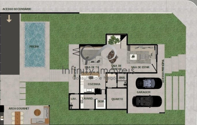 Imagem Casa de Condomínio com 4 Quartos à Venda, 552 m² em Condomínio Rosa Dos Ventos - Vespasiano