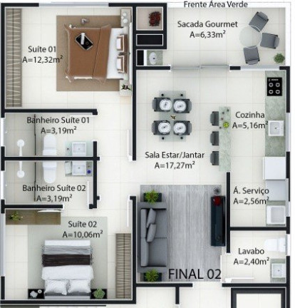 Imagem Apartamento com 2 Quartos à Venda, 73 m² em São Francisco De Assis - Camboriú Imagem Apartamento com 2 Quartos à Venda, 73 m² em São Francisco De Assis - Camboriú