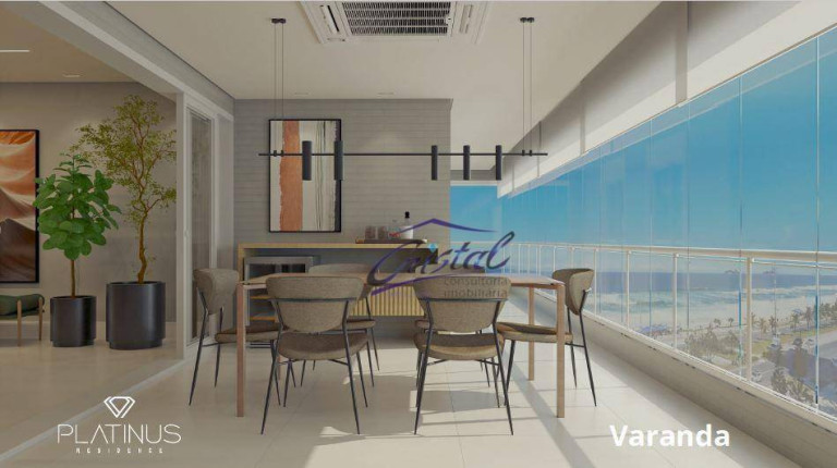 Apartamento com 3 Quartos à Venda, 132 m² em Canto Do Forte - Praia Grande