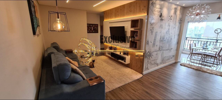Apartamento com 3 Quartos à Venda, 96 m² em Vila Scarpelli - Santo André