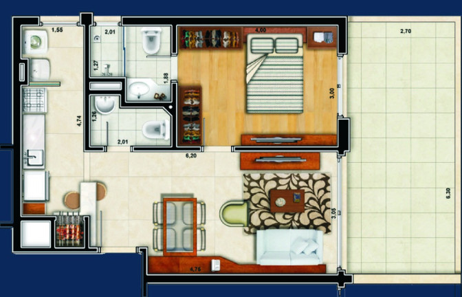 Imagem Apartamento com 1 Quarto à Venda, 52 m² em Higienópolis - Porto Alegre