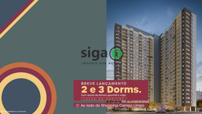 Apartamento com 2 Quartos à Venda, 56 m² em Campo Limpo - São Paulo