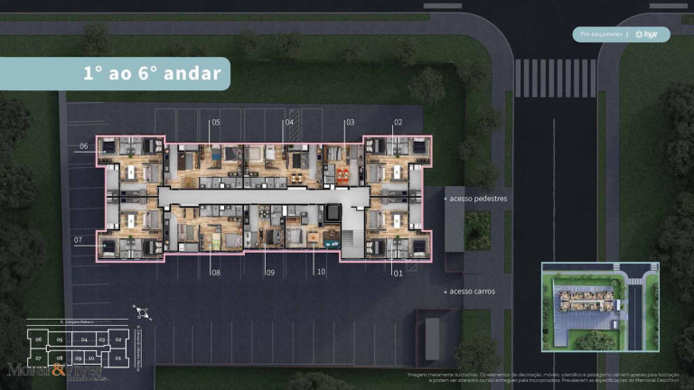 Imagem Imóvel com 2 Quartos à Venda, 52 m² em Tingui - Curitiba