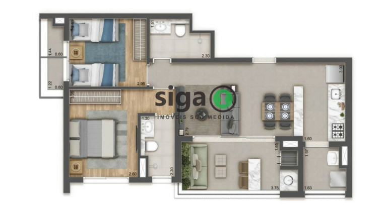 Imagem Apartamento com 2 Quartos à Venda, 67 m² em Vila Clementino - São Paulo