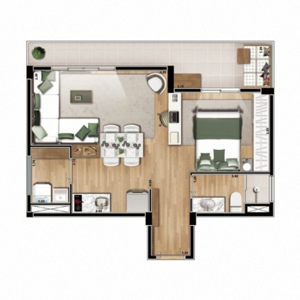 Imagem Apartamento com 1 Quarto à Venda, 54 m² em Aclimação - São Paulo Imagem Apartamento com 1 Quarto à Venda, 54 m² em Aclimação - São Paulo