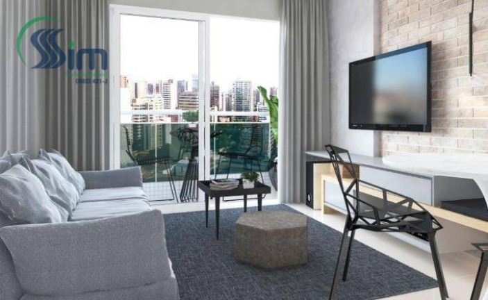 Imagem Apartamento com 1 Quarto à Venda, 37 m² em Cocó - Fortaleza