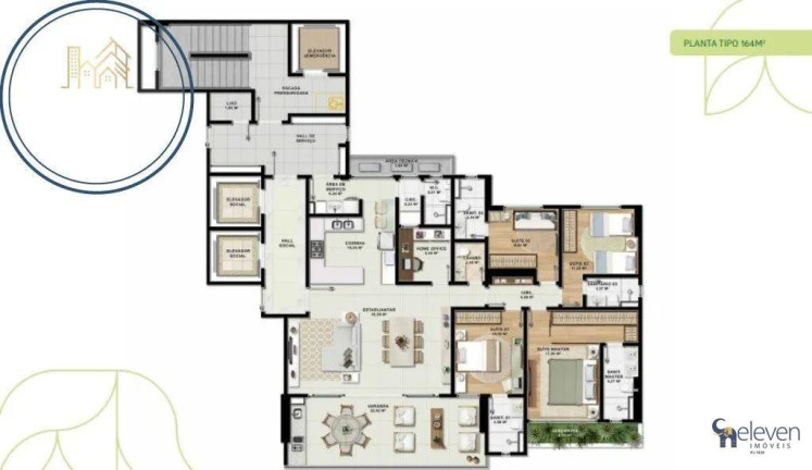 Imagem Apartamento com 3 Quartos à Venda, 130 m² em Caminho Das Arvores - Salvador Imagem Apartamento com 3 Quartos à Venda, 130 m² em Caminho Das Arvores - Salvador