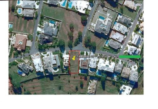 Terreno à Venda, 1.079 m² em Terreno Tamboré 2 - Alphaville