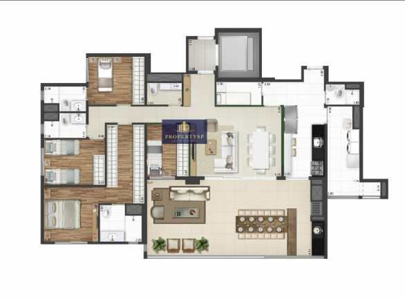 Imagem Apartamento com 4 Quartos à Venda, 173 m² em Vila Leopoldina - São Paulo