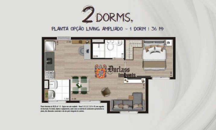Imagem Apartamento com 2 Quartos à Venda, 36 m² em Cambuci - São Paulo