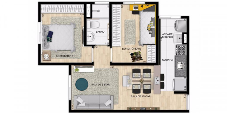 Imagem Apartamento com 2 Quartos à Venda, 45 m² em Jardim São Luiz - Jandira Imagem Apartamento com 2 Quartos à Venda, 45 m² em Jardim São Luiz - Jandira