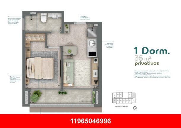 Imagem Apartamento com 1 Quarto à Venda, 35 m² em Vila Mariana - São Paulo Imagem Apartamento com 1 Quarto à Venda, 35 m² em Vila Mariana - São Paulo