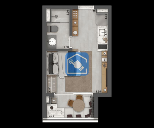 Imagem Apartamento com 1 Quarto à Venda, 24 m² em Vila Santa Catarina - São Paulo Imagem Apartamento com 1 Quarto à Venda, 24 m² em Vila Santa Catarina - São Paulo