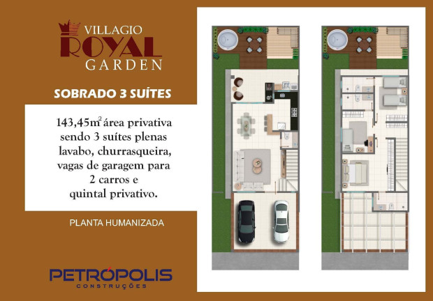 Imagem Casa de Condomínio com 3 Quartos à Venda, 143 m² em Cardoso Continuação - Aparecida De Goiânia Imagem Casa de Condomínio com 3 Quartos à Venda, 143 m² em Cardoso Continuação - Aparecida De Goiânia