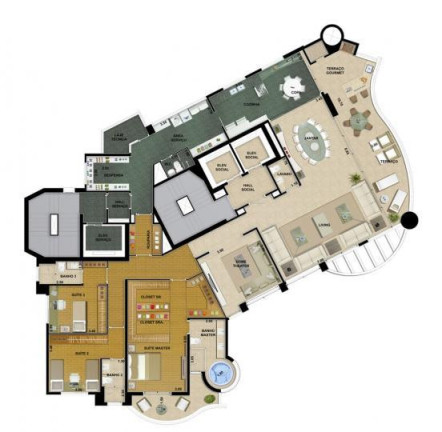 Imagem Apartamento com 4 Quartos à Venda, 265 m² em Anália Franco - São Paulo